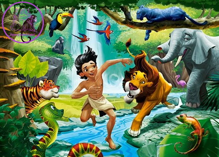 CASTORLAND Puzzle Kniha džunglí 120 dílků