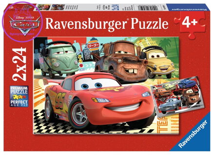 RAVENSBURGER Puzzle Auta 2: Výlet do Evropy 2x24 dílků