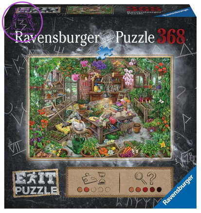 RAVENSBURGER Únikové EXIT puzzle Ve skleníku 368 dílků