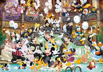 CLEMENTONI Puzzle Disney gala 6000 dílků