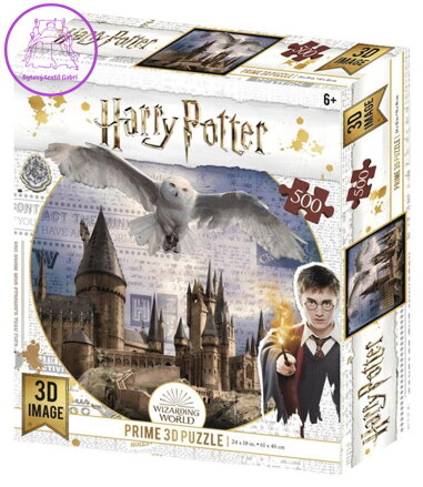 PRIME 3D Puzzle Harry Potter: Bradavická škola čar a kouzel 3D 500 dílků