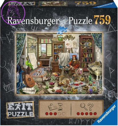 RAVENSBURGER Únikové EXIT puzzle Umělecké studio 759 dílků