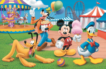 TREFL Puzzle Mickey Mouse: V zábavním parku 54 dílků