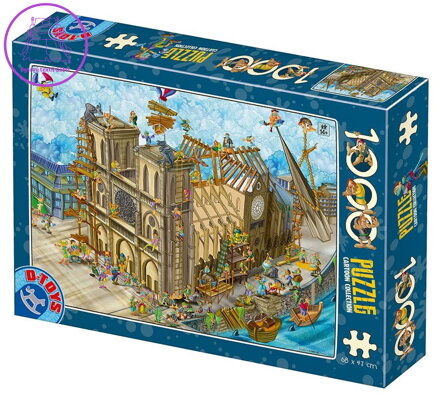 D-TOYS Puzzle Katedrála Notre-Dame, Paříž 1000 dílků