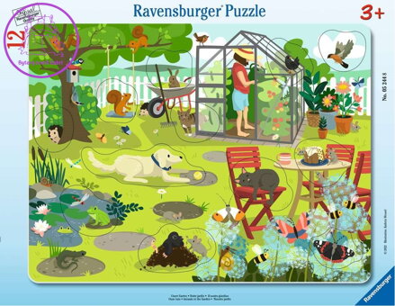 RAVENSBURGER Vkládačka Naše zahrada 12 dílků