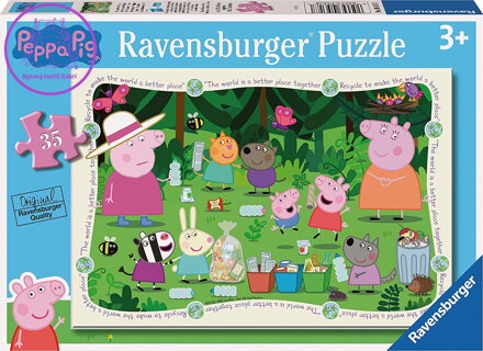 RAVENSBURGER Puzzle Prasátko Peppa 35 dílků