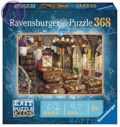 RAVENSBURGER Únikové EXIT puzzle Kids Kouzelnická škola 368 dílků