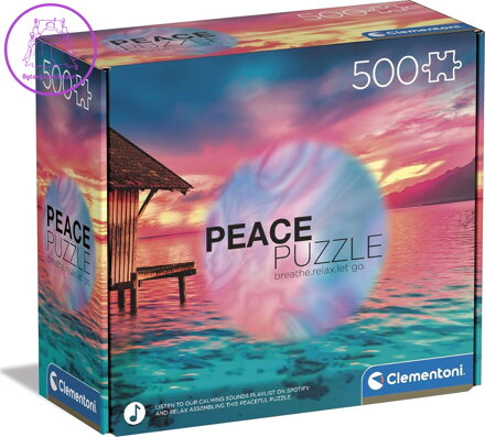 CLEMENTONI Peace puzzle: Žít přítomností 500 dílků