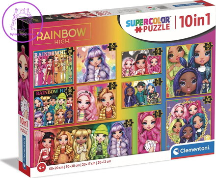 CLEMENTONI Puzzle Rainbow High 10v1