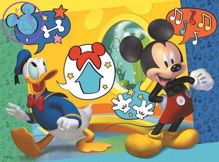 TREFL Puzzle Mickey Mouse a Kačer Donald 30 dílků