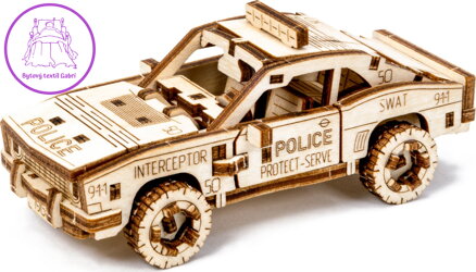 WOODEN CITY 3D puzzle Superfast Police Car