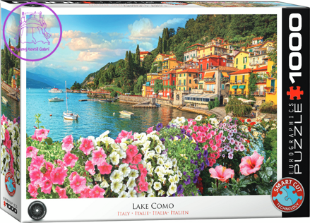 EUROGRAPHICS Puzzle Lago di Como - Komské jezero, Itálie 1000 dílků