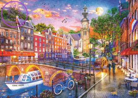 RAVENSBURGER Puzzle Amsterdam 1000 dílků