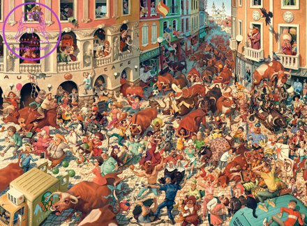 CASTORLAND Puzzle Art Collection: Býčí běh v Pamploně 3000 dílků