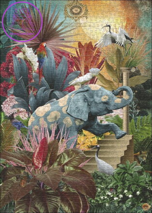 HEYE Puzzle Fauna Fantasies: Elephantaisy 1000 dílků