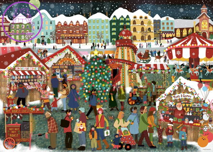 RAVENSBURGER Puzzle Vánoční trhy 1000 dílků