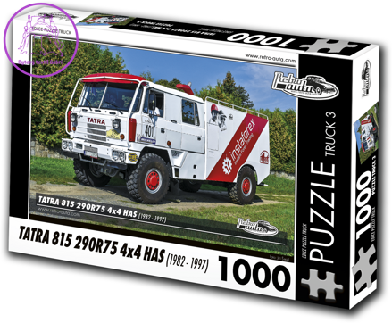 RETRO-AUTA Puzzle TRUCK č.3 Tatra 815 290R75 4x4 HAS (1982-1997) 1000 dílků