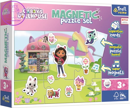 TREFL Magnetická puzzle sada Gábinin kouzelný domek