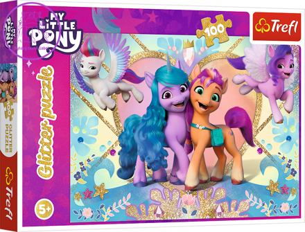 TREFL Třpytivé puzzle My Little Pony 100 dílků