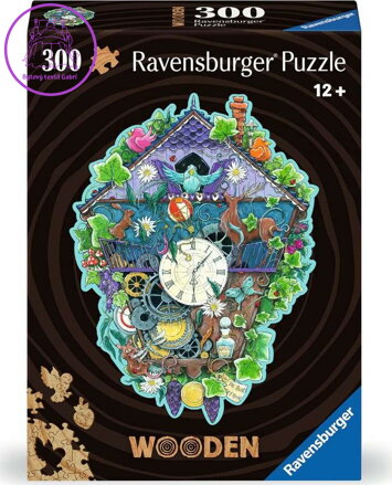 RAVENSBURGER Dřevěné obrysové puzzle Kukačkové hodiny 300 dílků