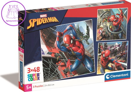 CLEMENTONI Puzzle Spiderman 3x48 dílků