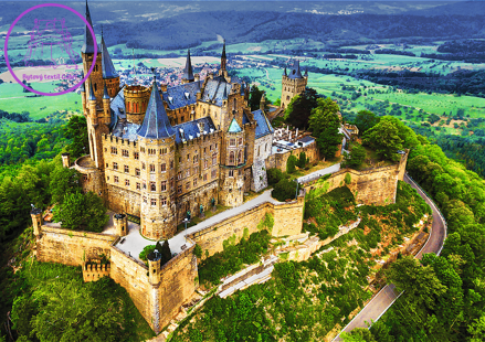 TREFL Puzzle Premium Plus Photo Odyssey: Hrad Hohenzollern, Německo 1000 dílků