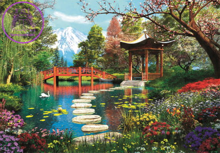 CLEMENTONI Puzzle Zahrada Fuji 1000 dílků