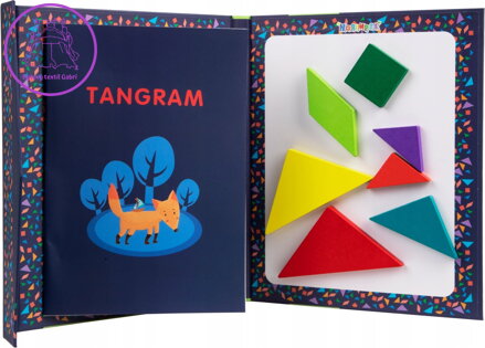 NORIMPEX Dřevěný skládací magnetický tangram