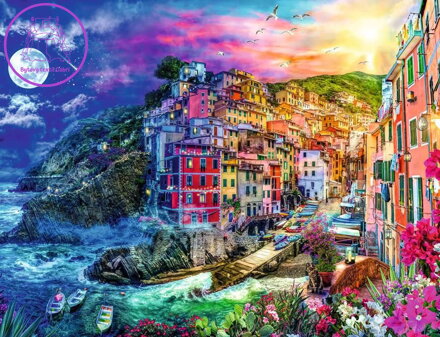 RAVENSBURGER Puzzle Barevné Cinque Terre 2000 dílků