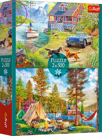 TREFL Puzzle Letní relax 2x500 dílků