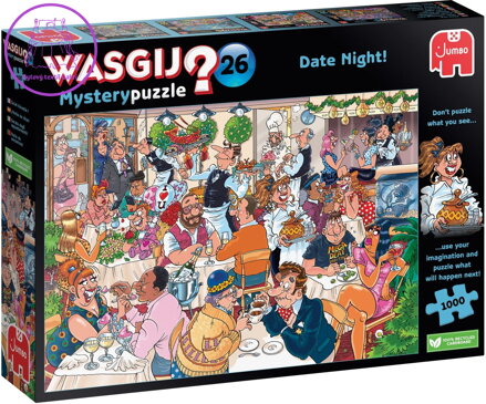 JUMBO Puzzle WASGIJ Mystery 26: Noční rande! 1000 dílků