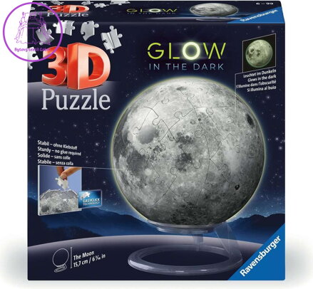 RAVENSBURGER 3D Svítící puzzleball Měsíc 73 dílků