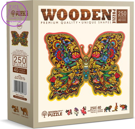 WOODEN CITY Dřevěné puzzle Královská křídla 250 dílků