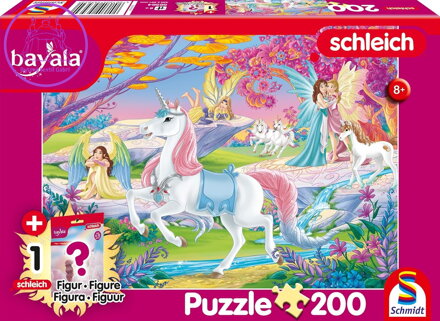 SCHMIDT Puzzle Bayala: Kouzelní elfové 200 dílků + figurka Schleich