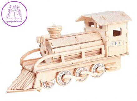 WOODEN TOY , WCK 3D puzzle Parní lokomotiva