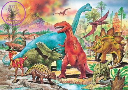 EDUCA Puzzle Dinosauři 100 dílků