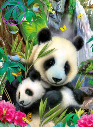RAVENSBURGER Puzzle Nádherná panda 300 dílků