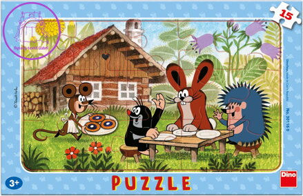 DINO Puzzle Krtek a koláče 15 dílků