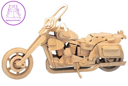WOODEN TOY , WCK 3D puzzle Motorka Harley Davidson II.