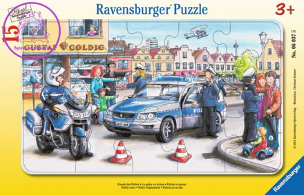 RAVENSBURGER Puzzle Policie 15 dílků