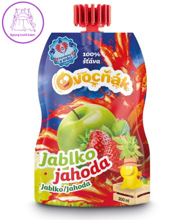 Mošt jablko- jahoda 200ml Ovocňák 1164