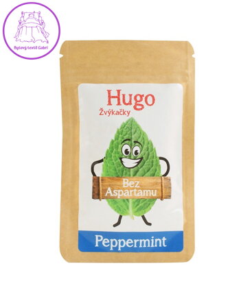 Žvýkačky PEPPERMINT bez aspartamu 9g/6ks Hugo  3816