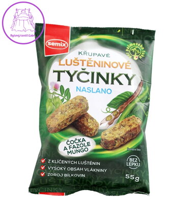 Musli tyčinky naslano čočka, mungo 55g Semix bez lepku 5504