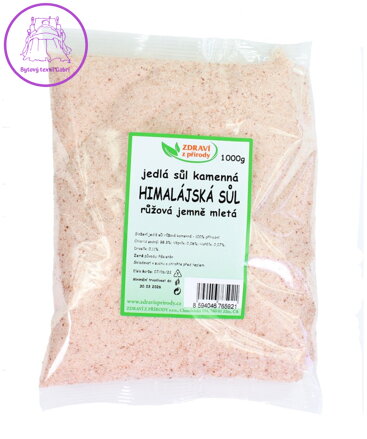 Sůl himalájská růžová jemná 1 kg ZP 962