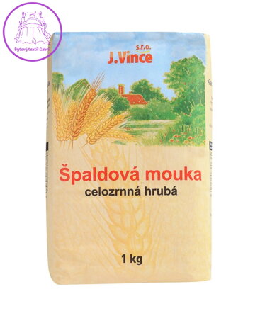 Mouka špaldová celozrnná hrubá 1kg Vince 2907