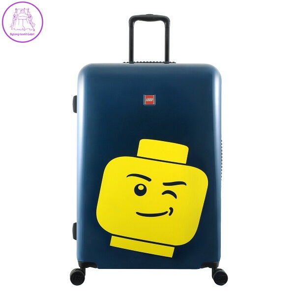 LEGO Luggage ColourBox Minifigure Head 28\" - Námořnická modř