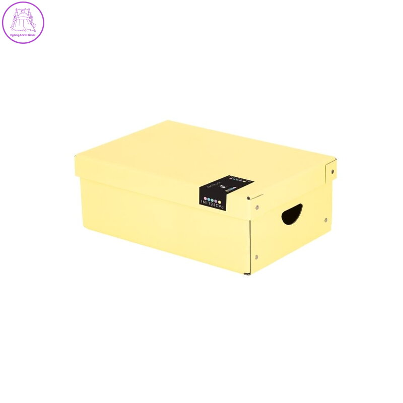 Krabice lamino 35,5x24x9 cm PASTELINI žlutá
