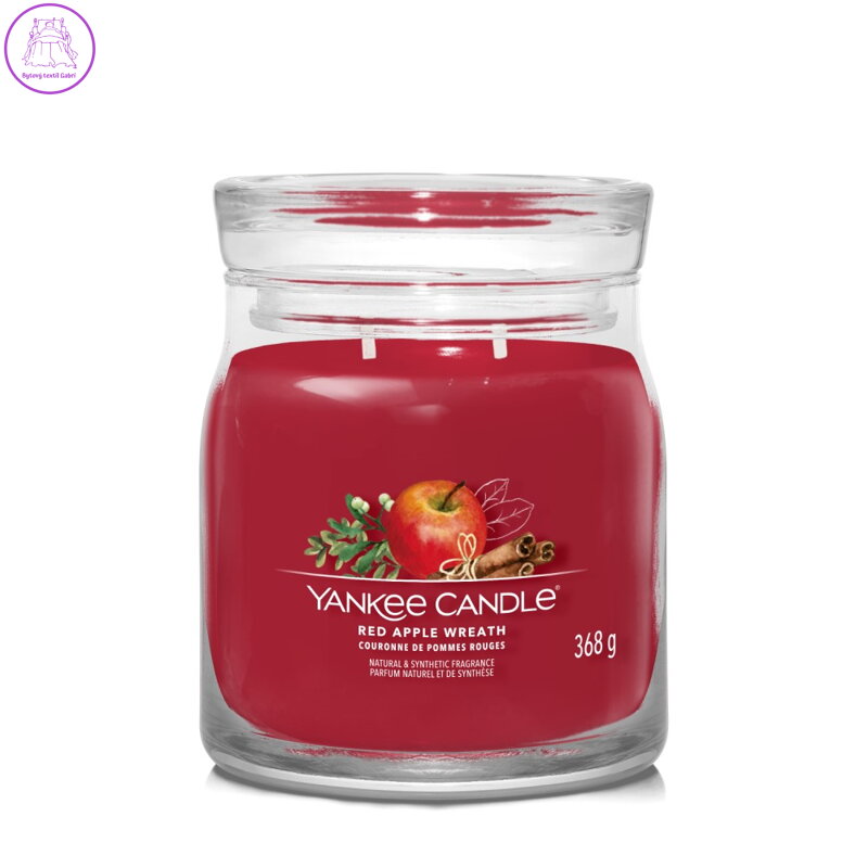 Svíčka Yankee Candle - Red Apple Wreath, střední