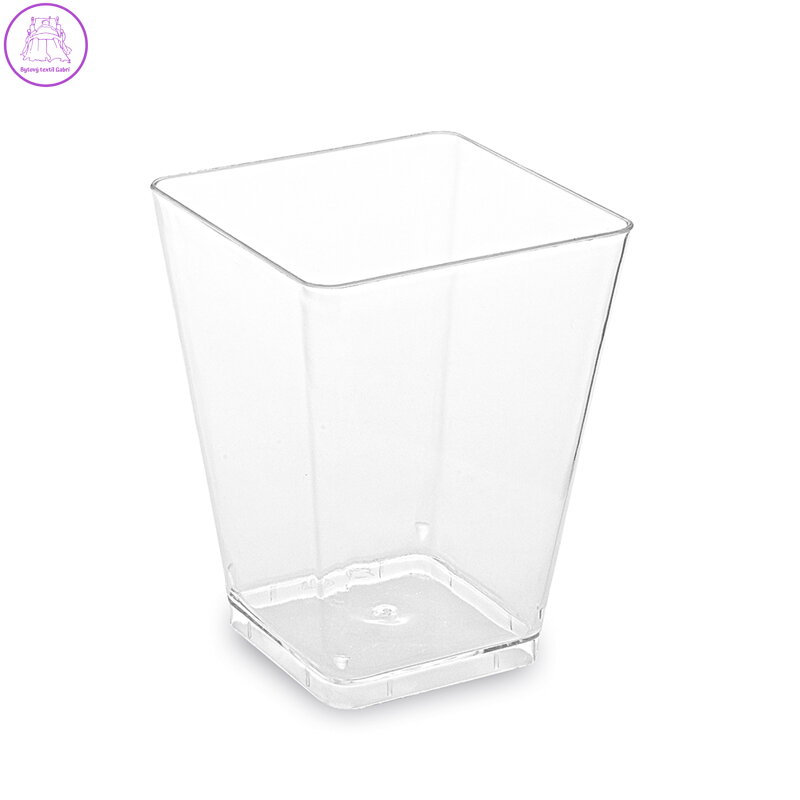 Finger Food pohárek hranatý, čirý 5,8x5,8x7,6 cm-160ml / 20ks /