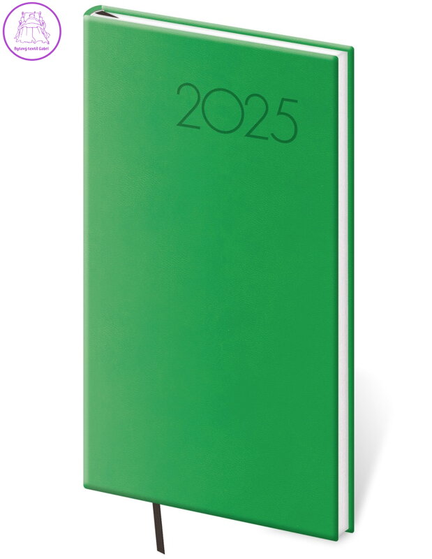 Týdenní diář 2025 Pocket Print Pop - světle zelený